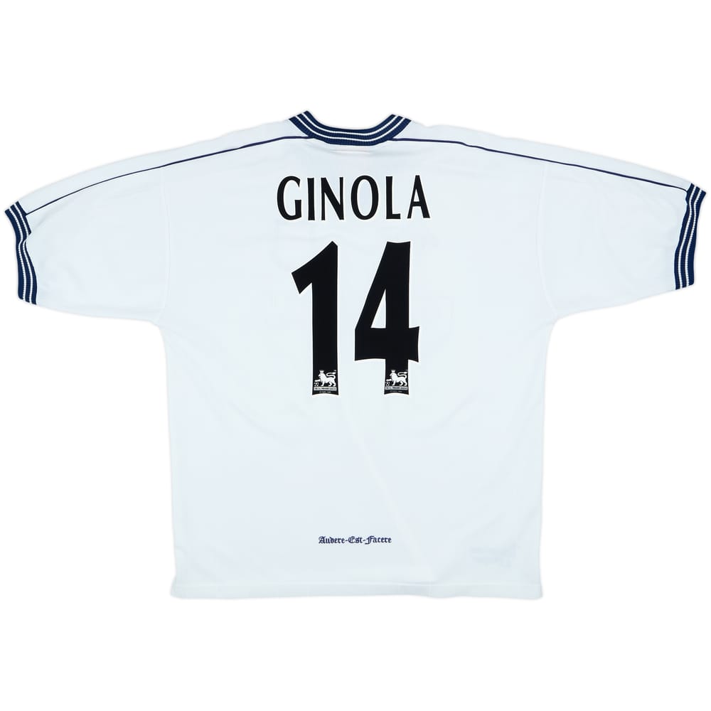 1997-99 Tottenham Home Shirt Ginola #14 - 6/10 - (XL)