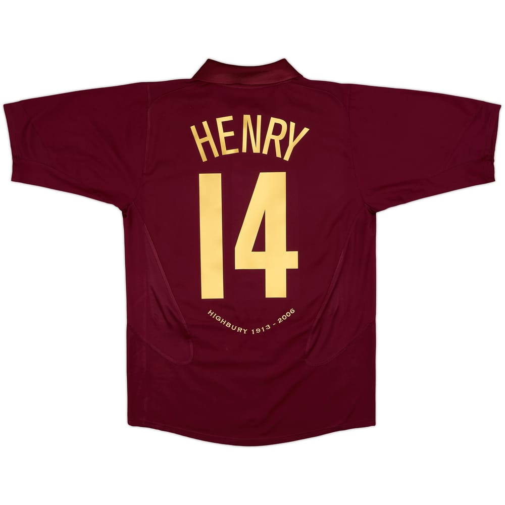 2005-06 Arsenal Home Shirt Henry #14 - 7/10 - (M)