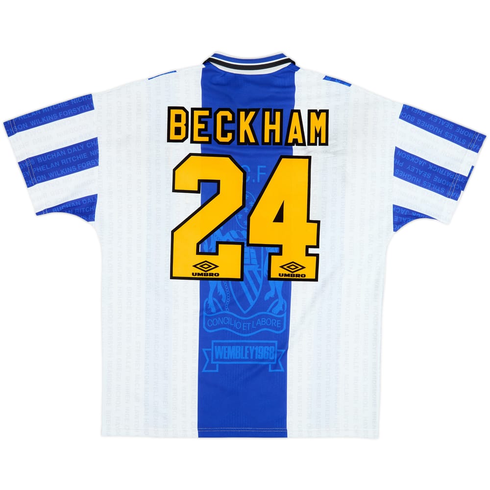 1994-96 Manchester United Third Shirt Beckham #24 - 9/10 - (XL)