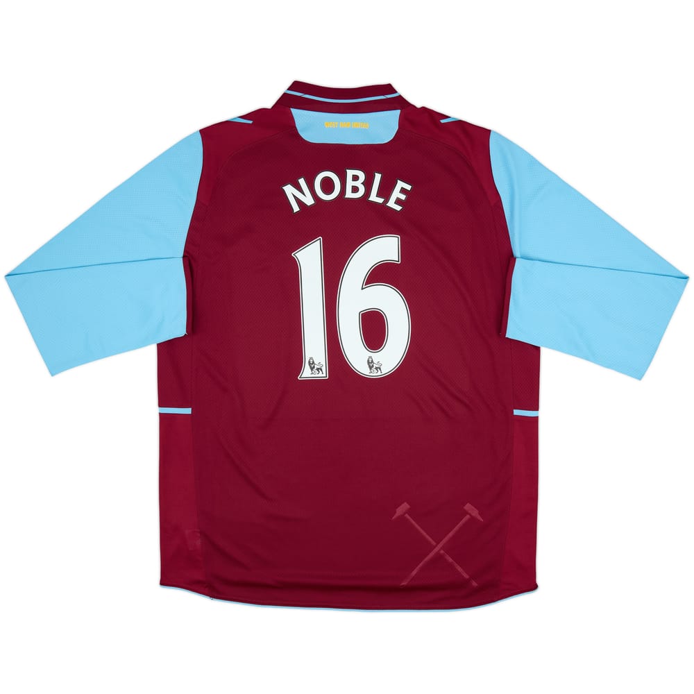 2012-13 West Ham Home L/S Shirt Noble #16 - 8/10 - (XL)