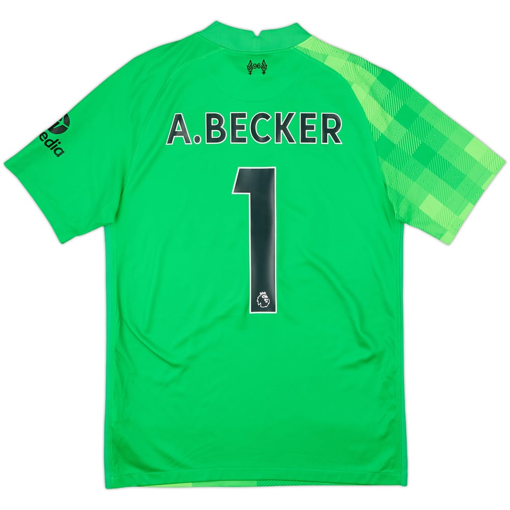 2021-22 Liverpool GK Shirt A.Becker #1 - 6/10 - (S)