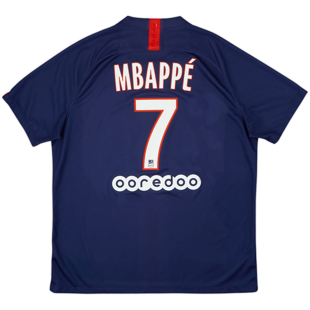 Camiseta de local del Paris Saint-Germain 2019-20 Mbappe #7 - 8/10 - (XL)