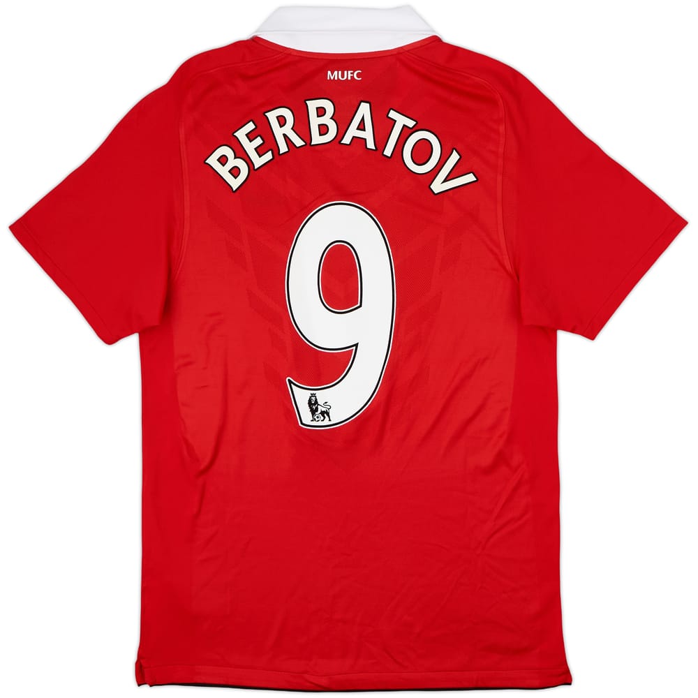 2010-11 Manchester United Home Shirt Berbatov #9 - 8/10 - (S)