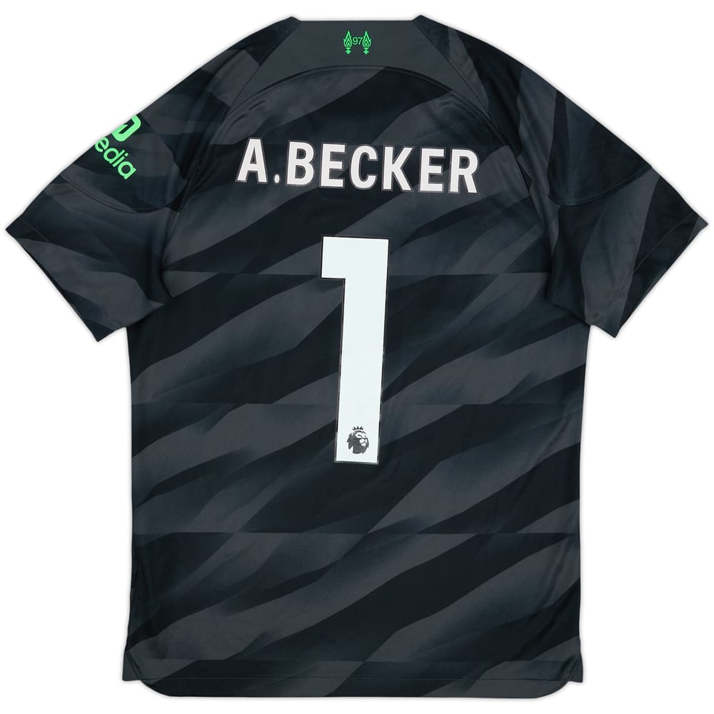 2023-24 Liverpool GK S/S Shirt A.Becker #1 - 6/10 - (M)