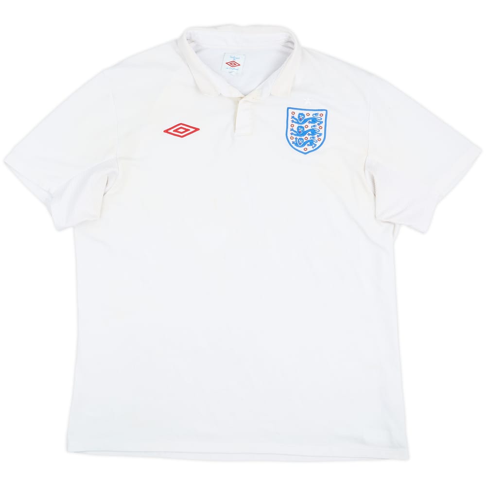 2009-10 England Home Shirt - 4/10 - (XL)