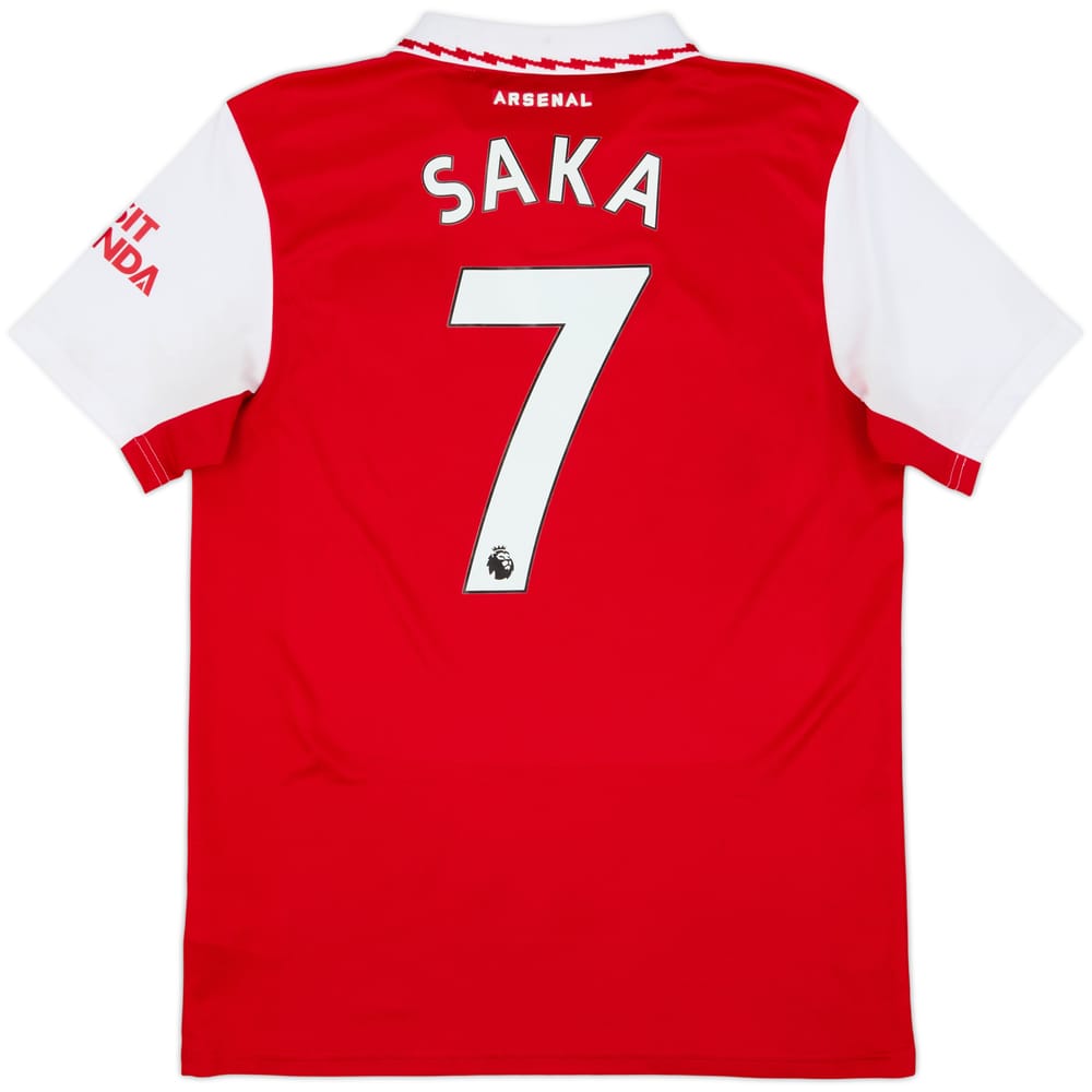 2022-23 Arsenal Home Shirt Saka #7 - 4/10 - (M)