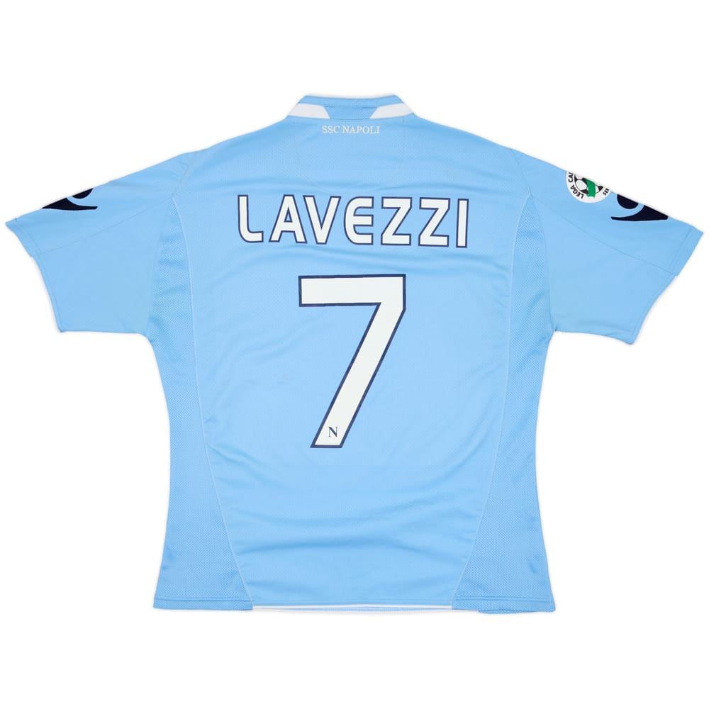 2009-10 Napoli Home Shirt Lavezzi #7 - 5/10 - (M)