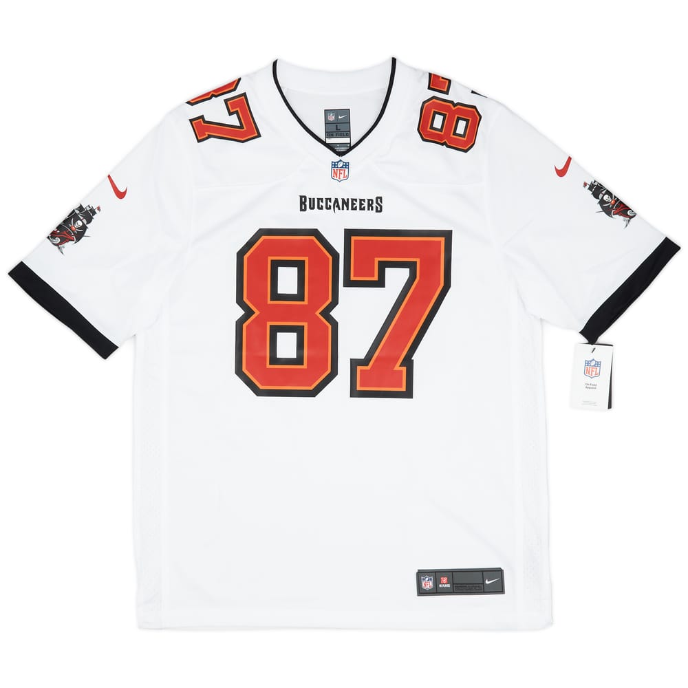 2020-21 Tampa Bay Buccaneers Gronkowski #87 Nike Game Away Jersey (L)