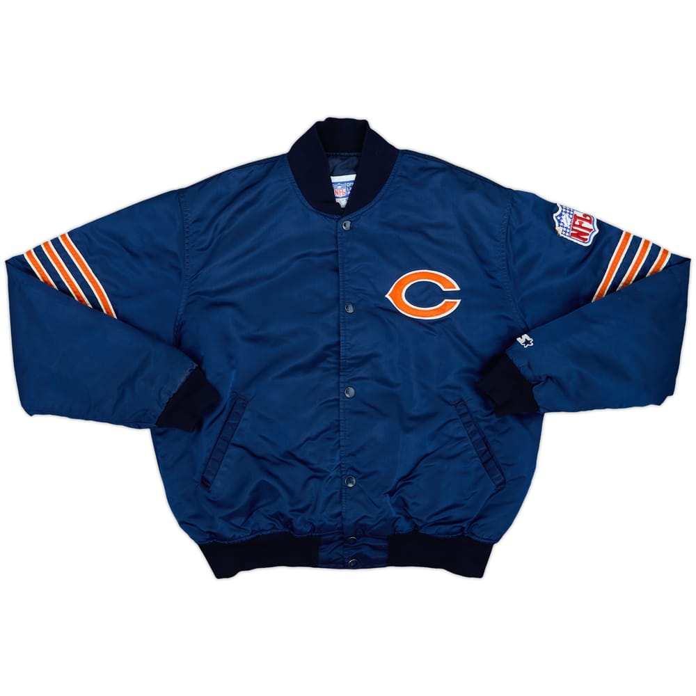 1980s Chicago Bears Starter Satin Varsity Jacket - 6/10 - (L)