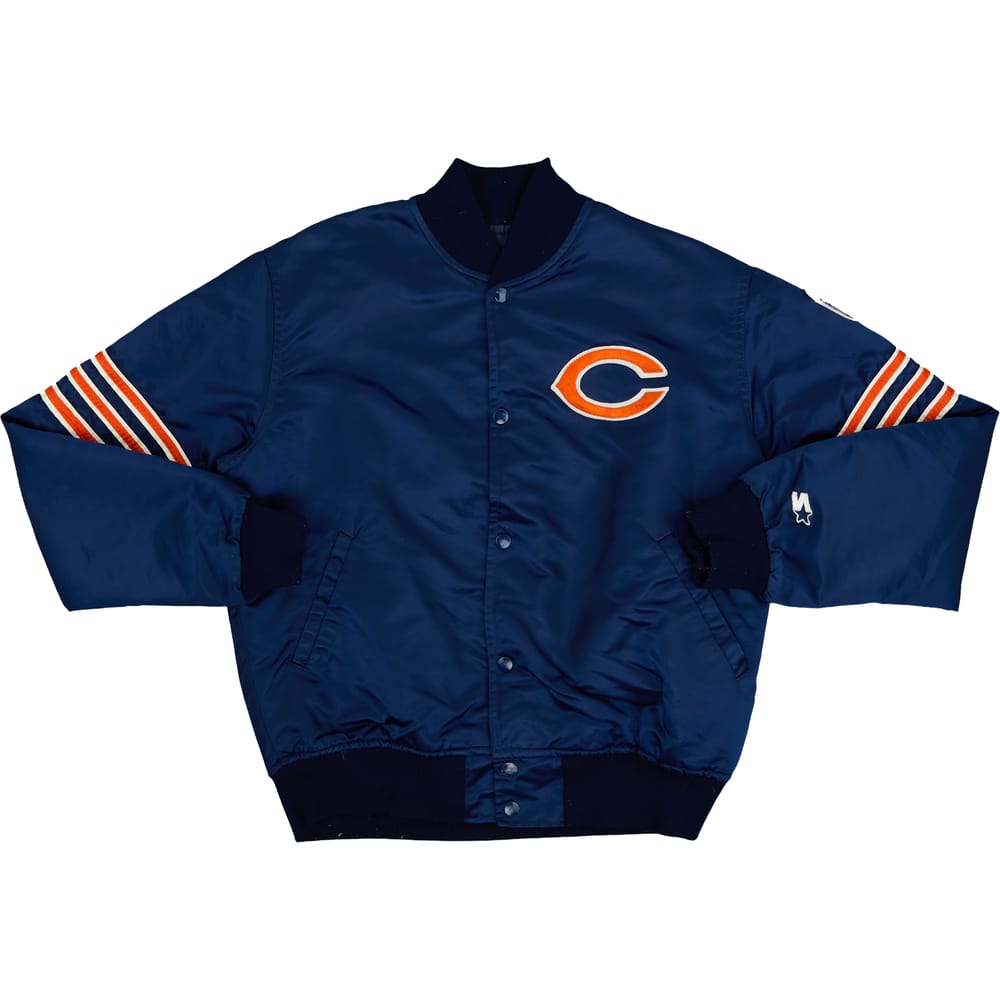 1980s Chicago Bears Starter Satin Varsity Jacket - 7/10 - (M)