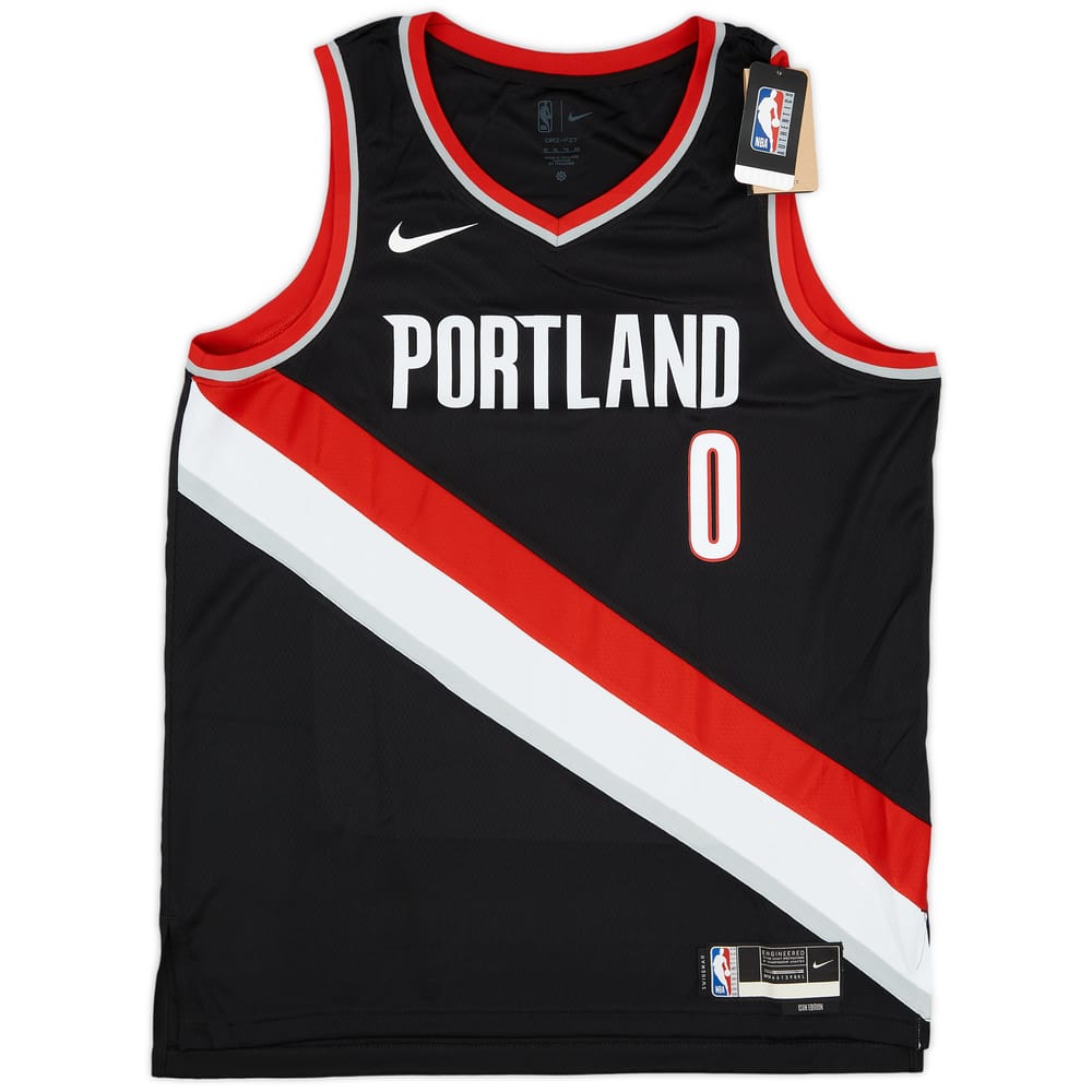 2017-23 Portland Trail Blazers Lillard #0 Nike Swingman Away Jersey (XL)