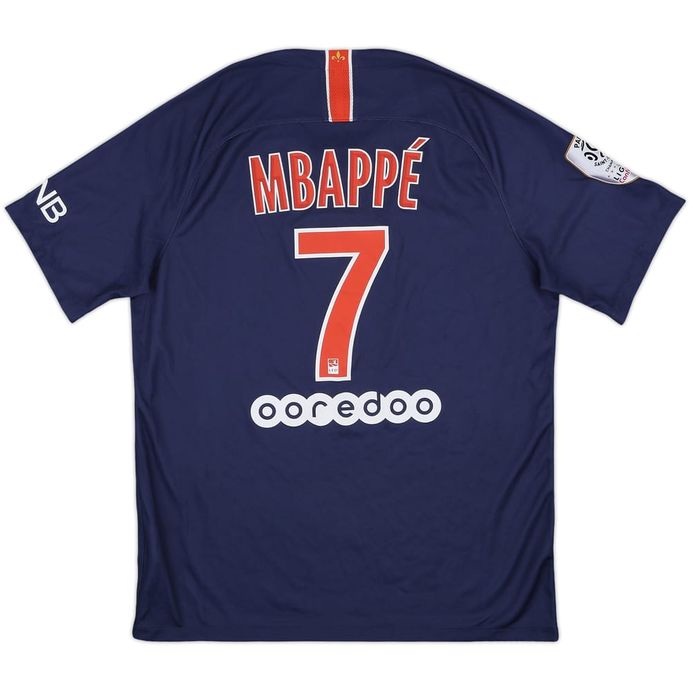 2018-19 Paris Saint-Germain Home Shirt Mbappe #7 - 9/10 - (L)
