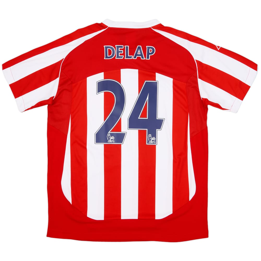 2009-10 Stoke City Home Shirt Delap #24 - 8/10 - (L)