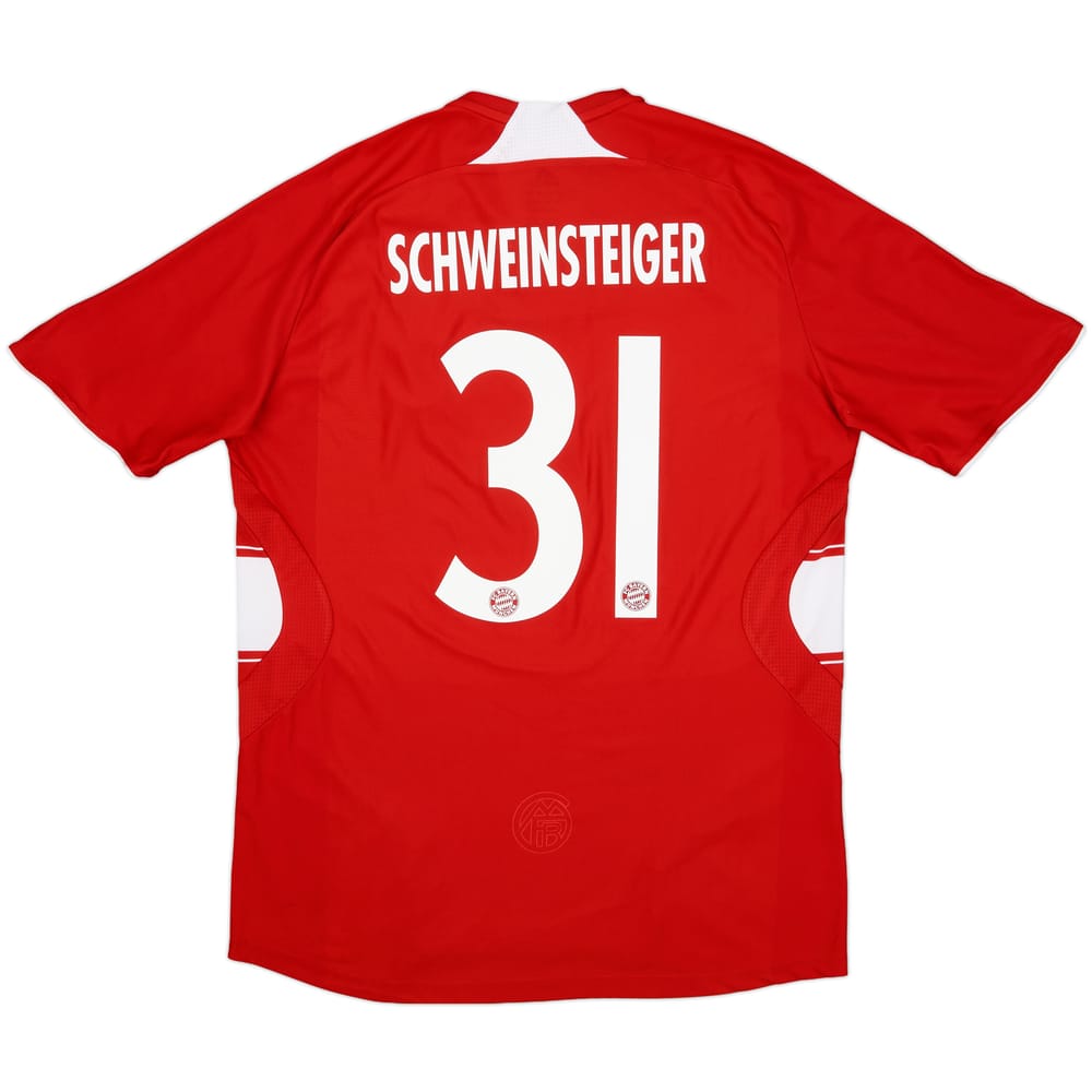 2007-08 Bayern Munich Player Issue Home Shirt Schweinsteiger #31 - 6/10 - (L)