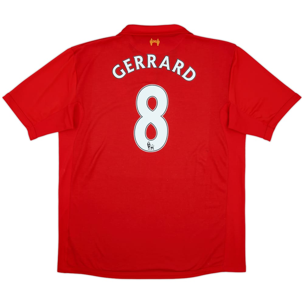2012-13 Liverpool Home Shirt Gerrard #8 - 8/10 - (3XL)