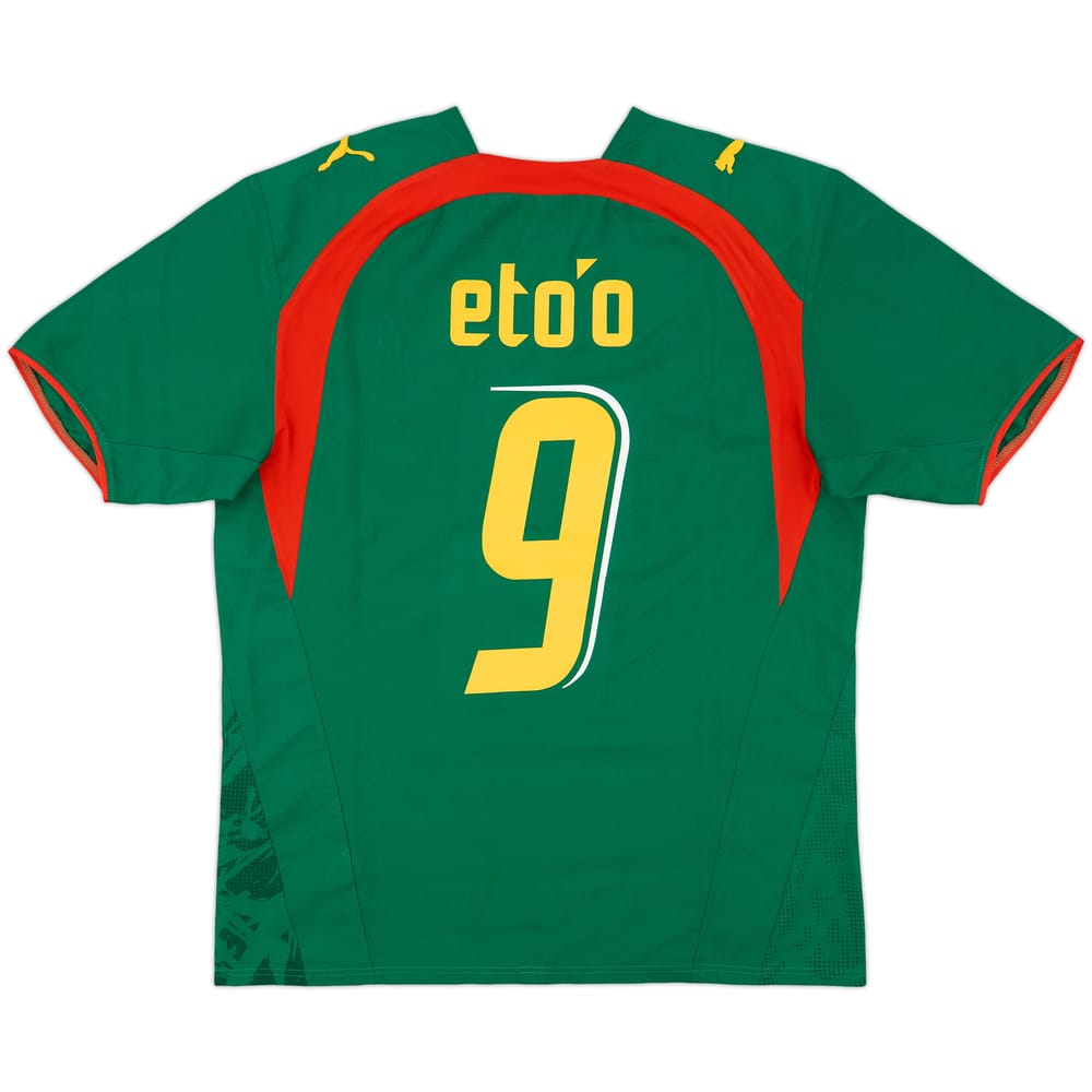 2006-08 Cameroon Home Shirt Eto'o #9 - 9/10 - (L)