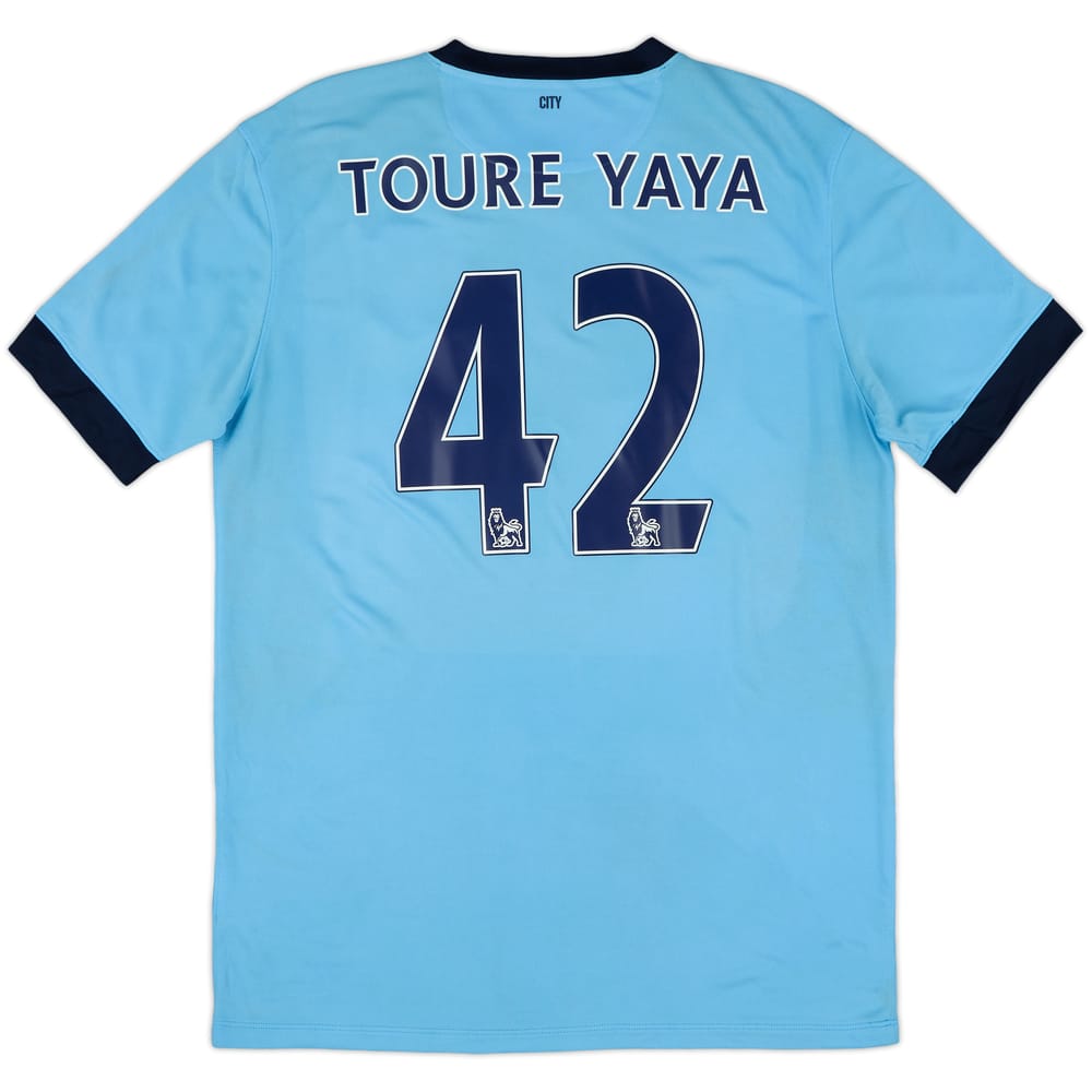 2014-15 Manchester City Home Shirt Toure Yaya #42 - 6/10 - (L)