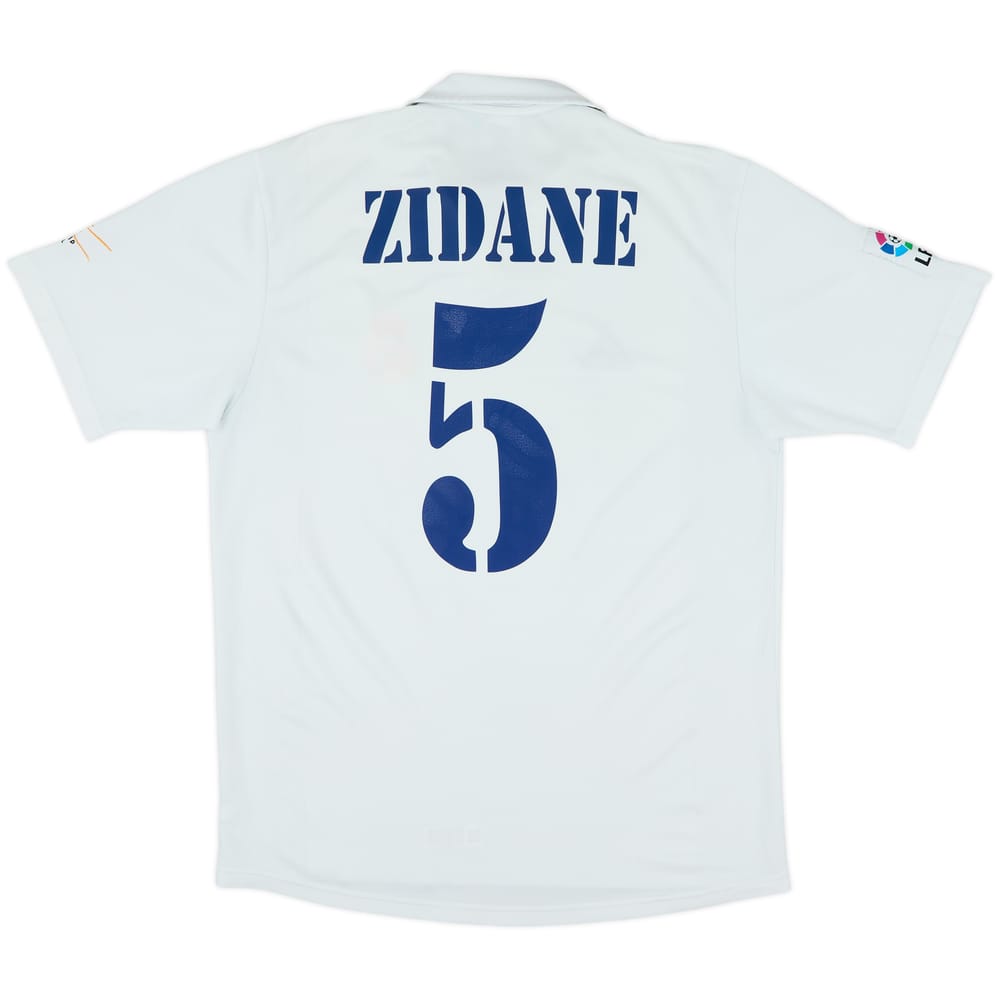 2001 Real Madrid Home Shirt Zidane #5 - 7/10 - (L)