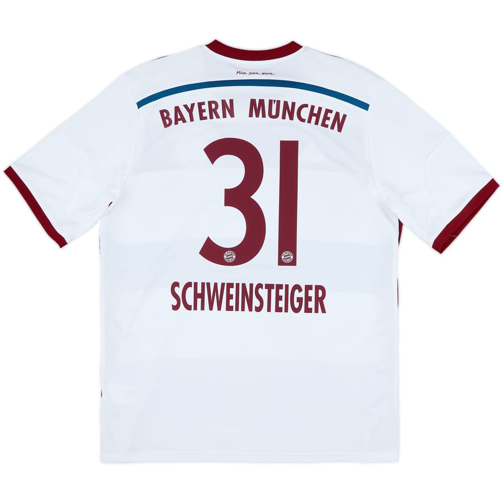 2014-15 Bayern Munich Away Shirt Schweinsteiger #31 - 6/10 - (L)