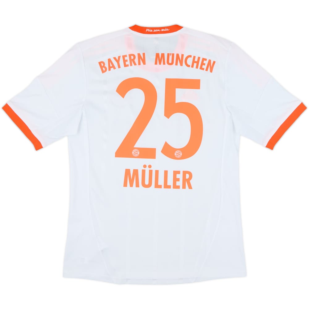 2012-13 Bayern Munich Away Shirt Muller #25 - 7/10 - (M)
