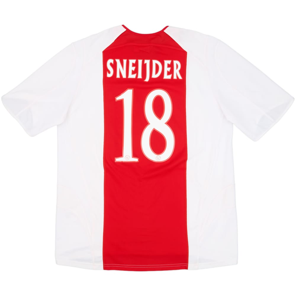2005-06 Ajax Home Shirt Sneijder #18 - 7/10 - (XL)