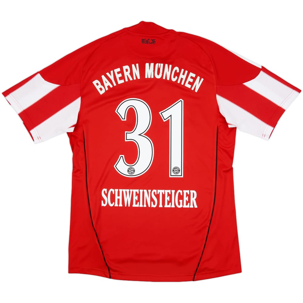 2010-11 Bayern Munich Home Shirt Schweinsteiger #31 - 6/10 - (S)