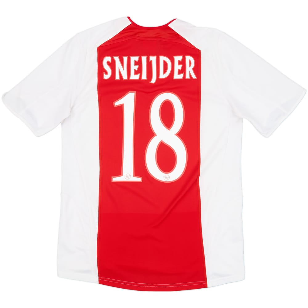 2005-06 Ajax Home Shirt Sneijder #18 - 6/10 - (S)