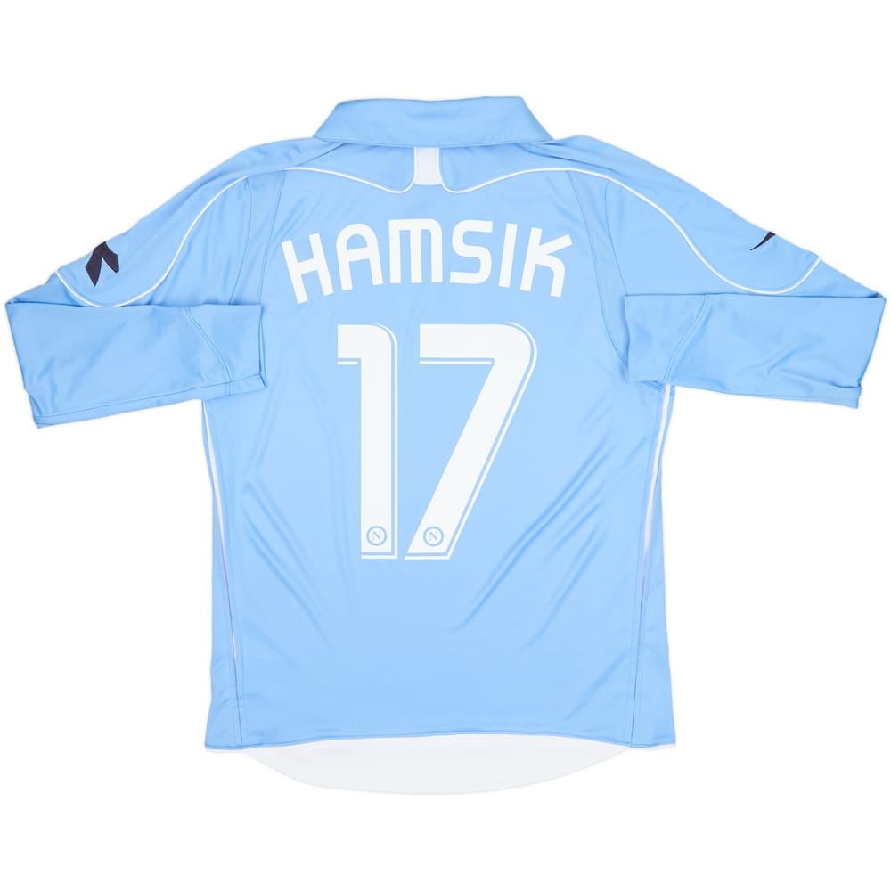 2008-09 Napoli Home L/S Shirt Hamsik #17 - 9/10 - (S)