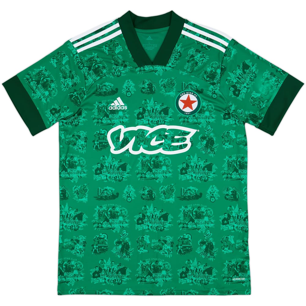 2020-21 Red Star FC Home Shirt - 10/10 - (L)