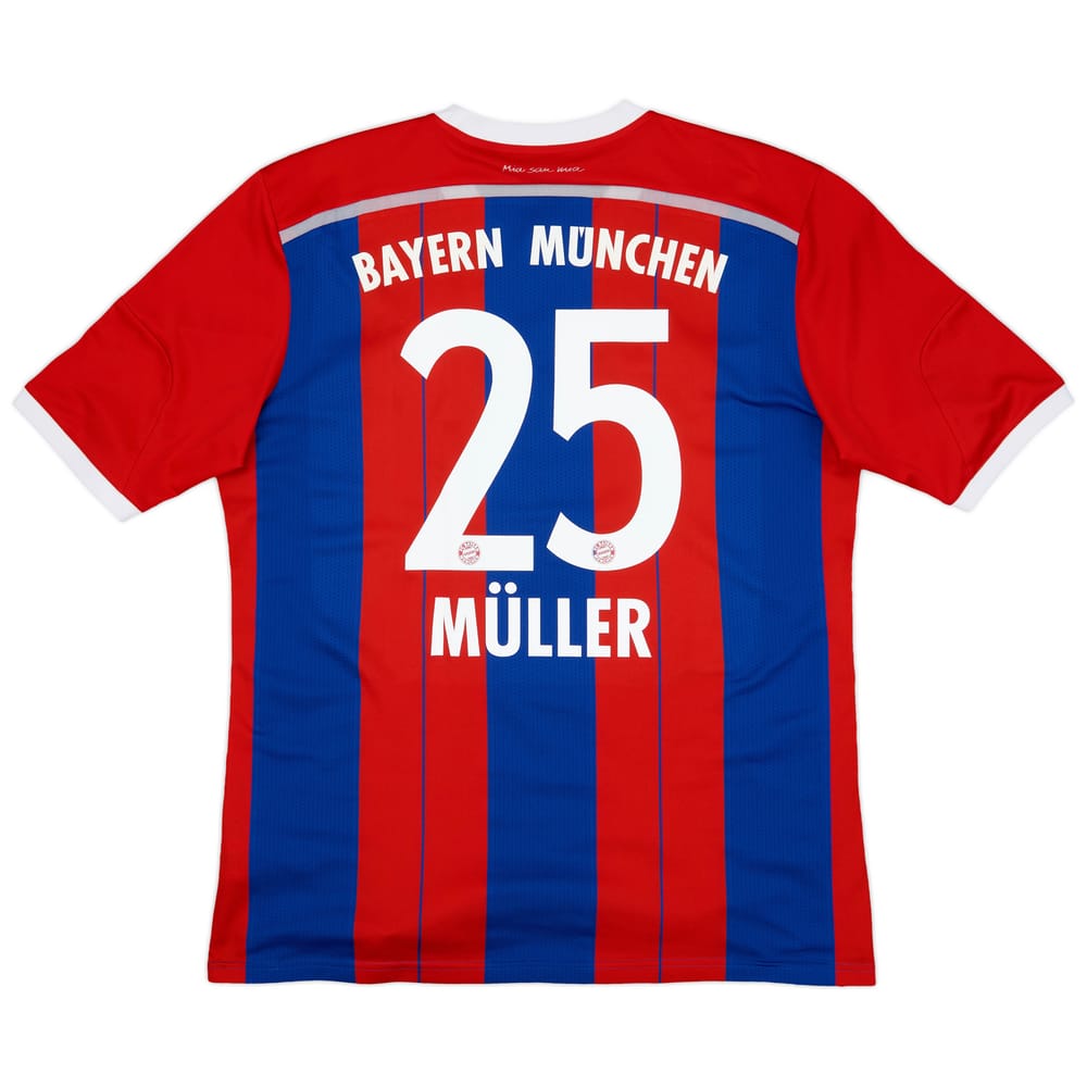 2014-15 Bayern Munich Home Shirt Muller #25 - 6/10 - (XL)