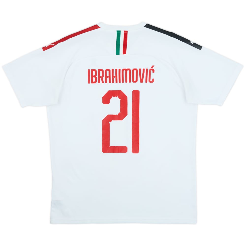 2019-20 AC Milan Away Shirt Ibrahimovic #21 - 4/10 - (L)