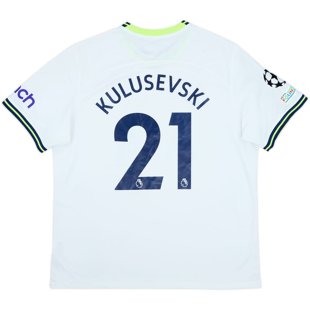 2022-23 Tottenham Home Shirt Kulusevski #21 - 9/10 - (XL)