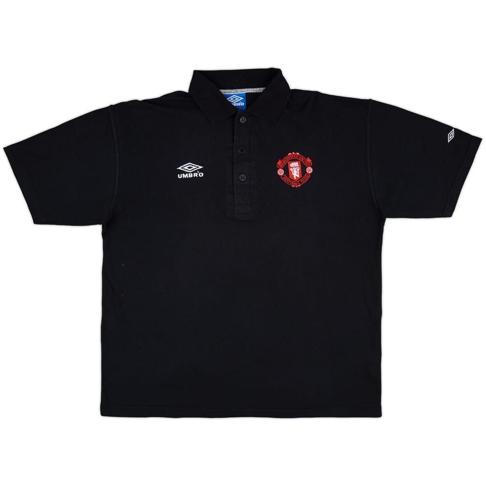 1996-97 Manchester United Umbro Polo Shirt - 8/10 - (L)