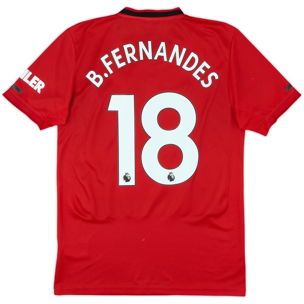 2019-20 Manchester United Home Shirt B.Fernandes #18 - 6/10 - (S)