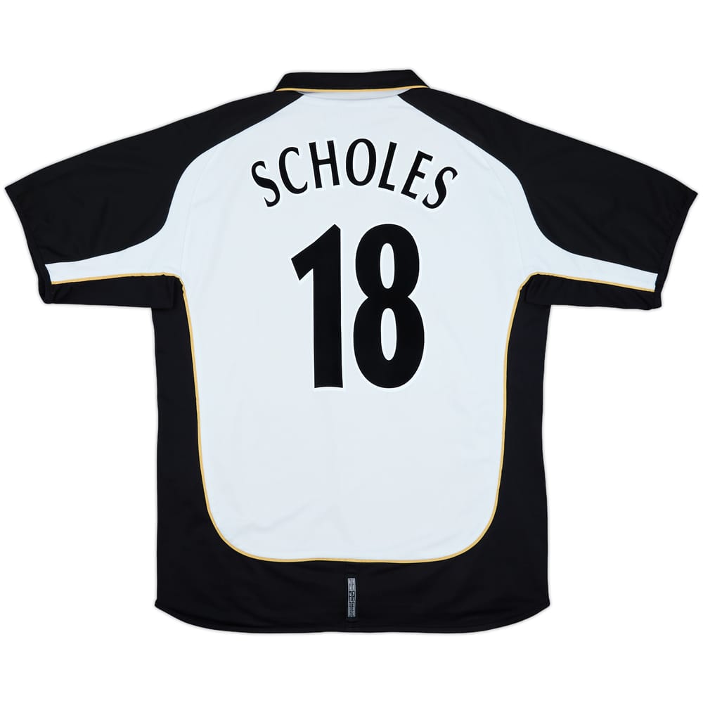 2001-02 Manchester United Centenary Away/Third Shirt Scholes #18 - 6/10 - (XL)