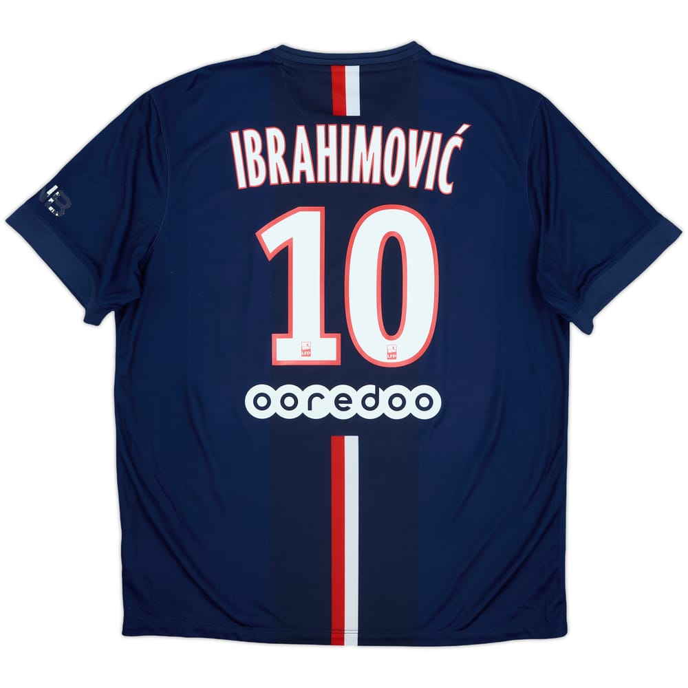 2014-15 Paris Saint-Germain Home Shirt Ibrahimovic #10 - 5/10 - (XL)