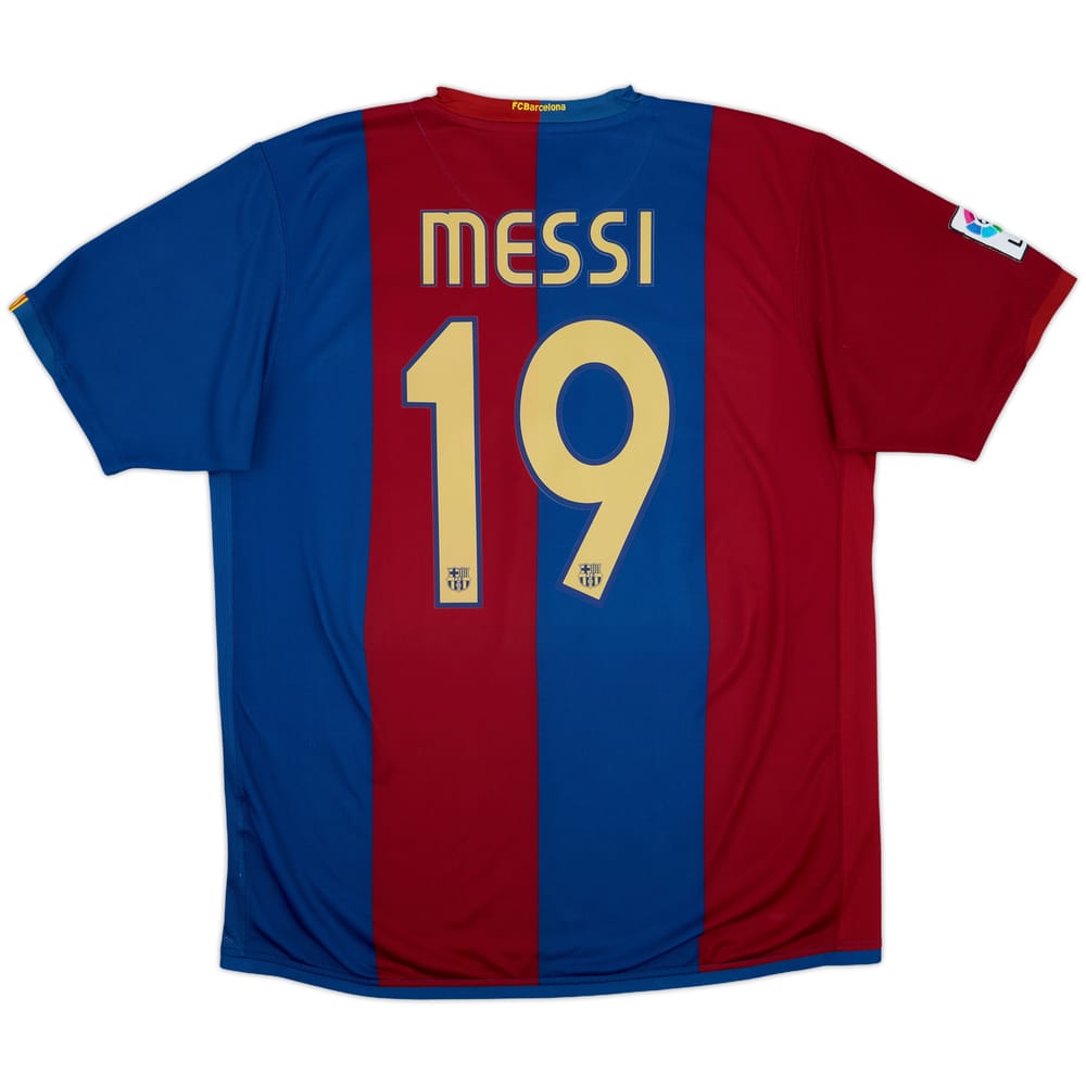 2006-07 Barcelona Home Shirt Messi #19 - 7/10 - (XL)