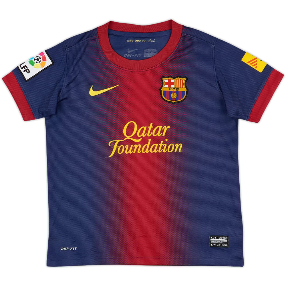 2012-13 Barcelona Home Shirt - 9/10 - (7-8 Years)