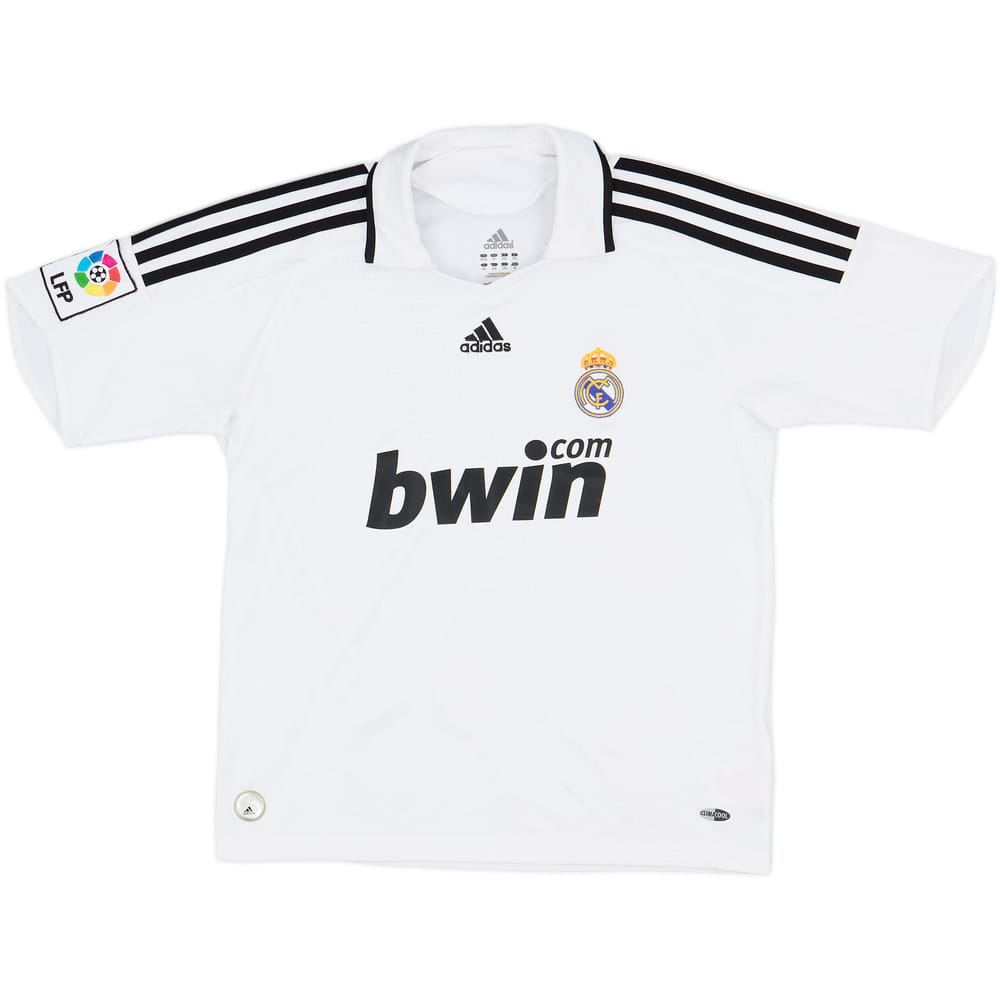 2008-09 Real Madrid Home Shirt - 7/10 - (L.Boys)