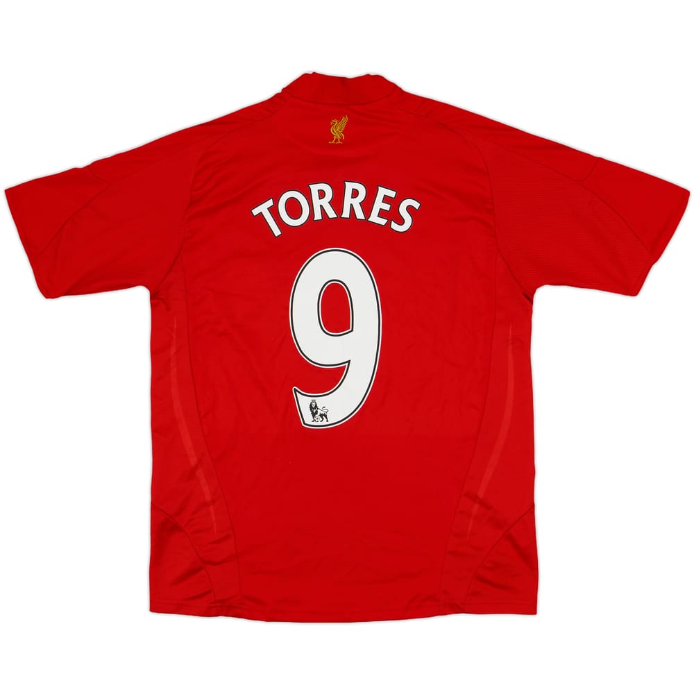 2008-10 Liverpool Home Shirt Torres #9 - 7/10 - (XL.Boys)