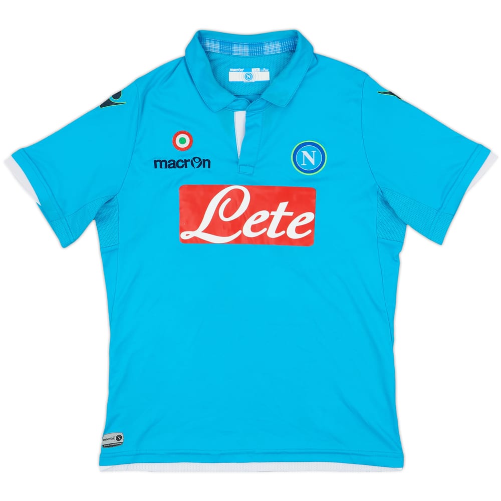 2014-15 Napoli Home Shirt - 9/10 - (L.Boys)