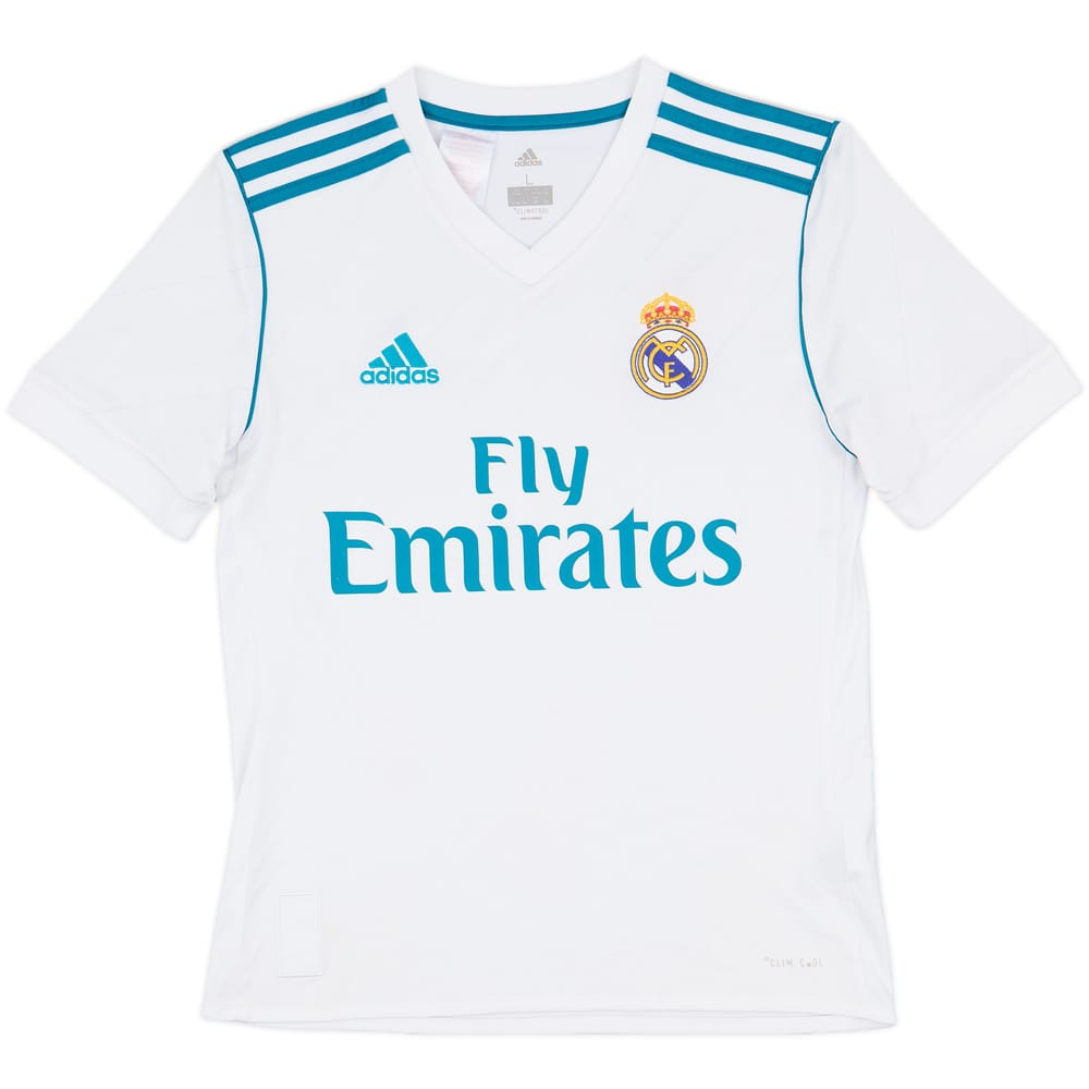 2017-18 Real Madrid Home Shirt - 8/10 - (L.Boys)