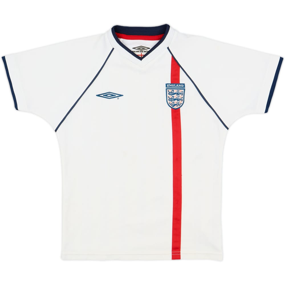 2001-03 England Home Shirt - 7/10 - (6-7 Years)