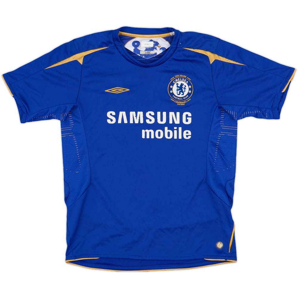 2005-06 Chelsea Centenary Home Shirt - 6/10 - (L.Boys)