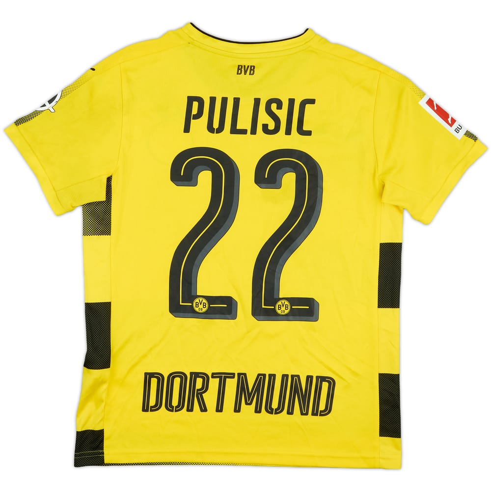 2017-18 Borussia Dortmund Home Shirt Pulisic #22 - 8/10 - (L.Boys)