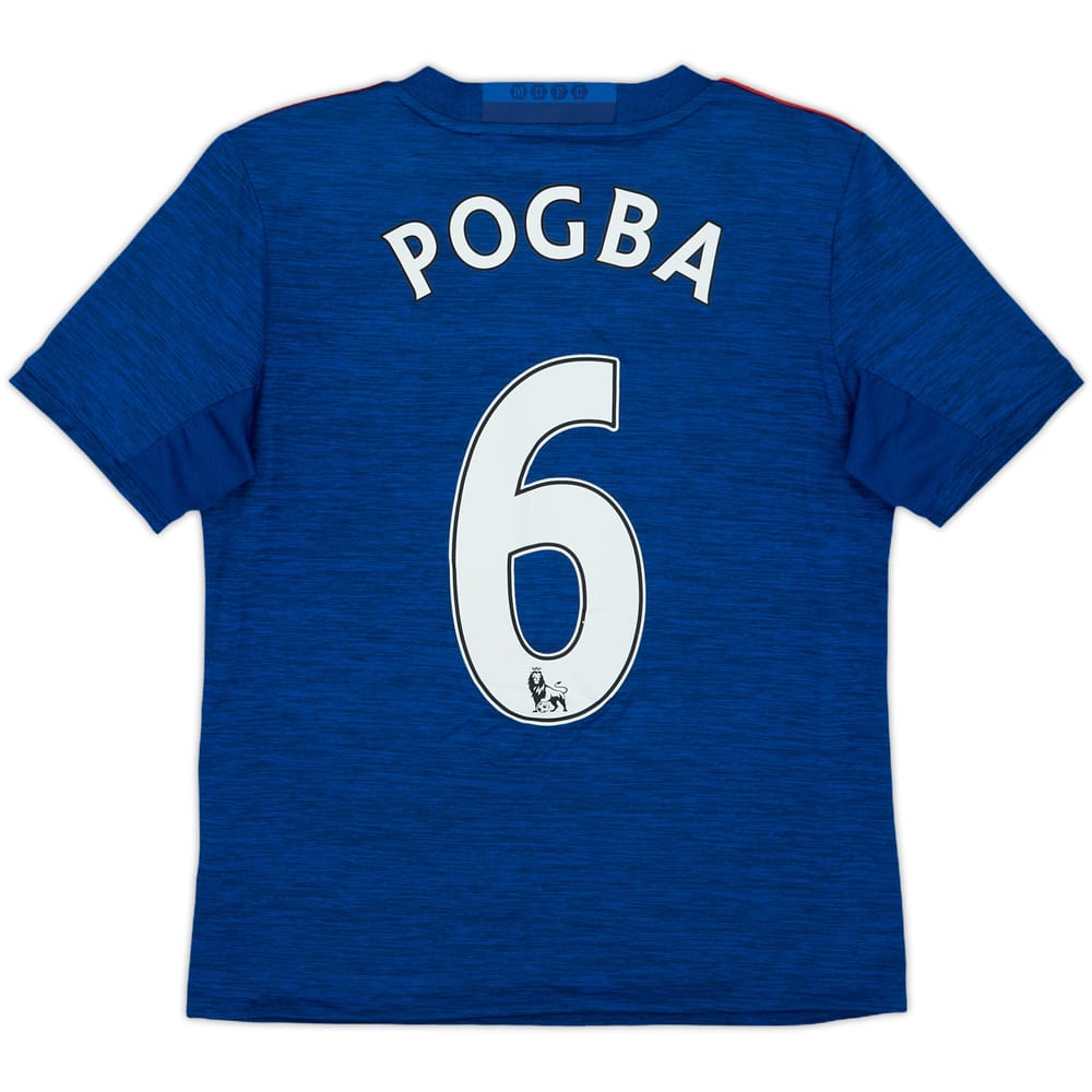 2016-17 Manchester United Away Shirt Pogba #6 - 7/10 - (M.Boys)