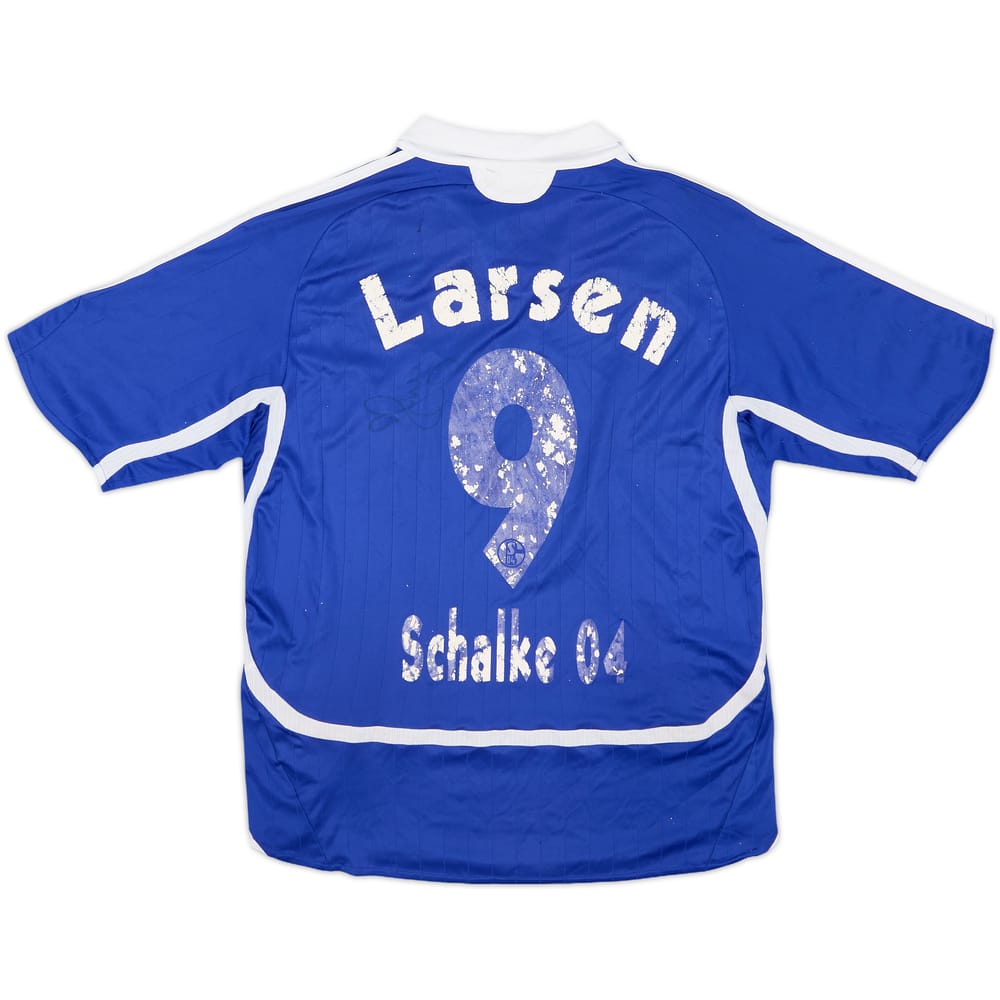 2007-08 Schalke Home Shirt Larsen #9 - 3/10 - (L.Boys)