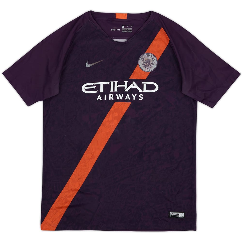 2018-19 Manchester City Third Shirt - 5/10 - (XL.Boys)