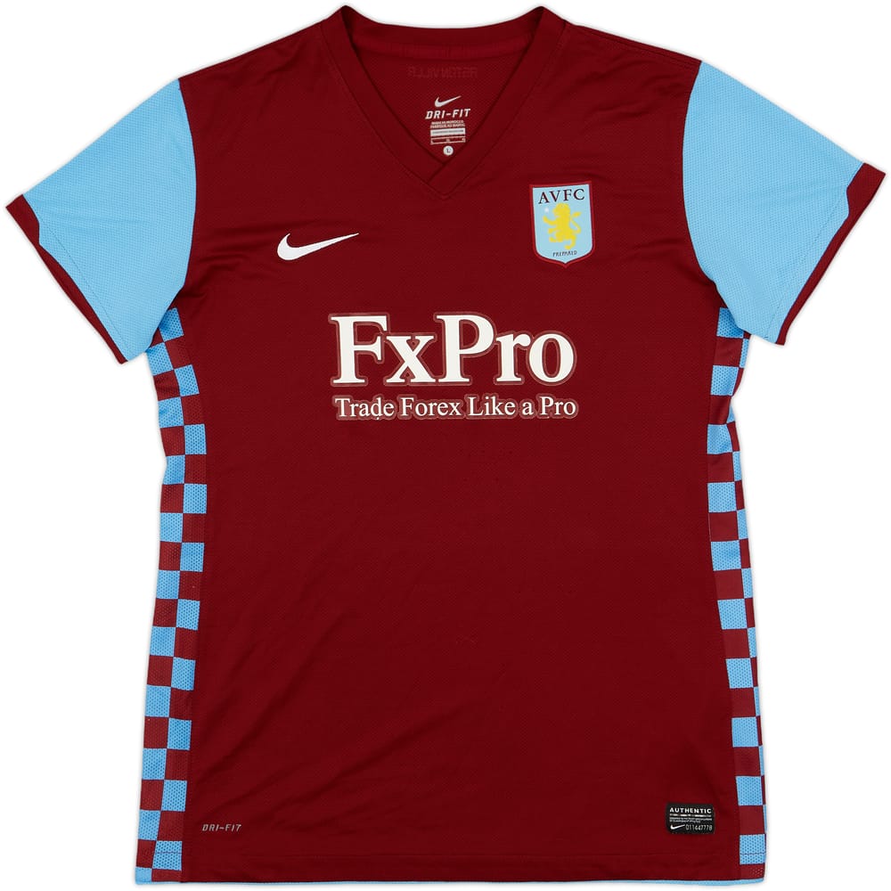 2010-11 Aston Villa Home Shirt - 8/10 - (Women's L)
