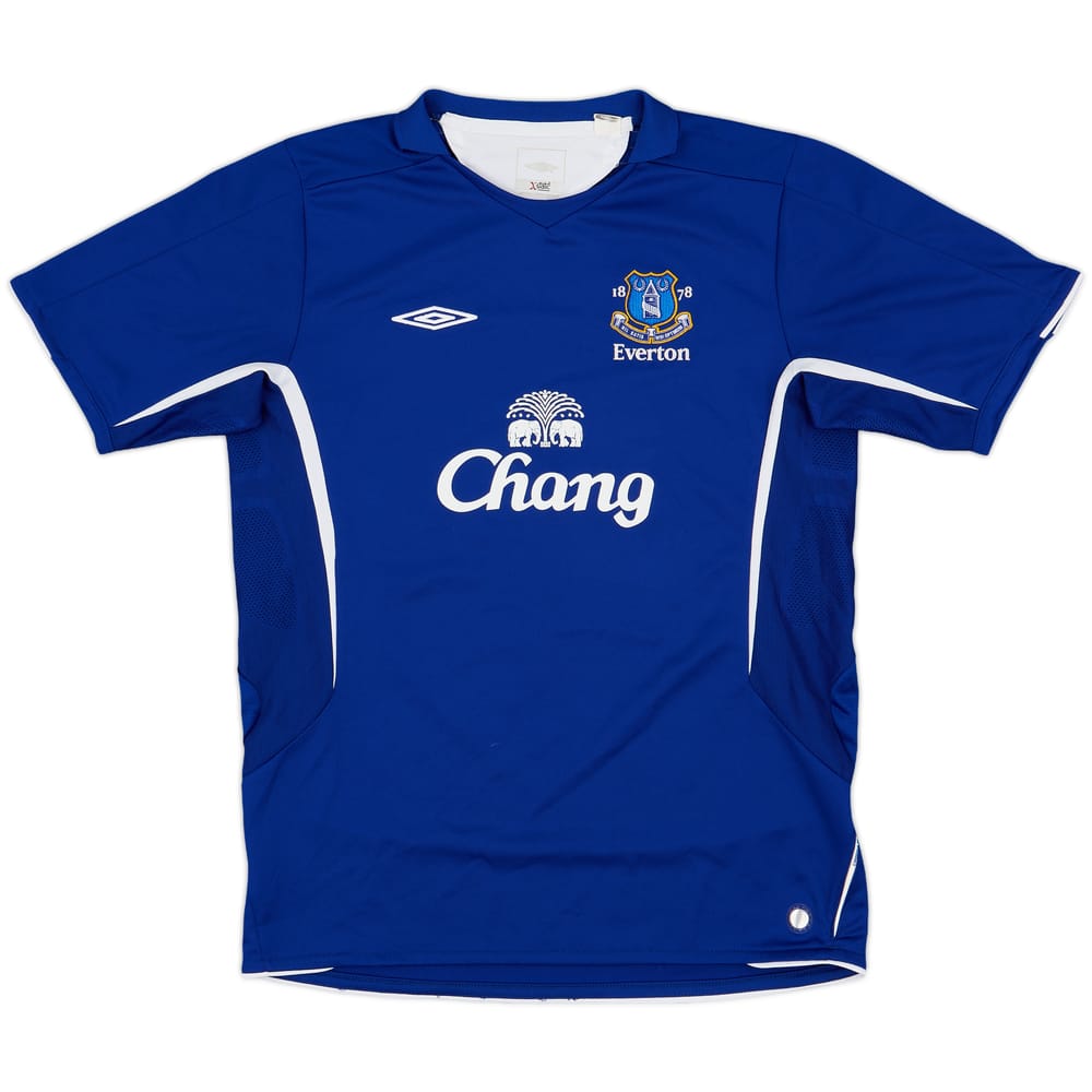 2005-06 Everton Home Shirt - 9/10 - (XL.Boys)